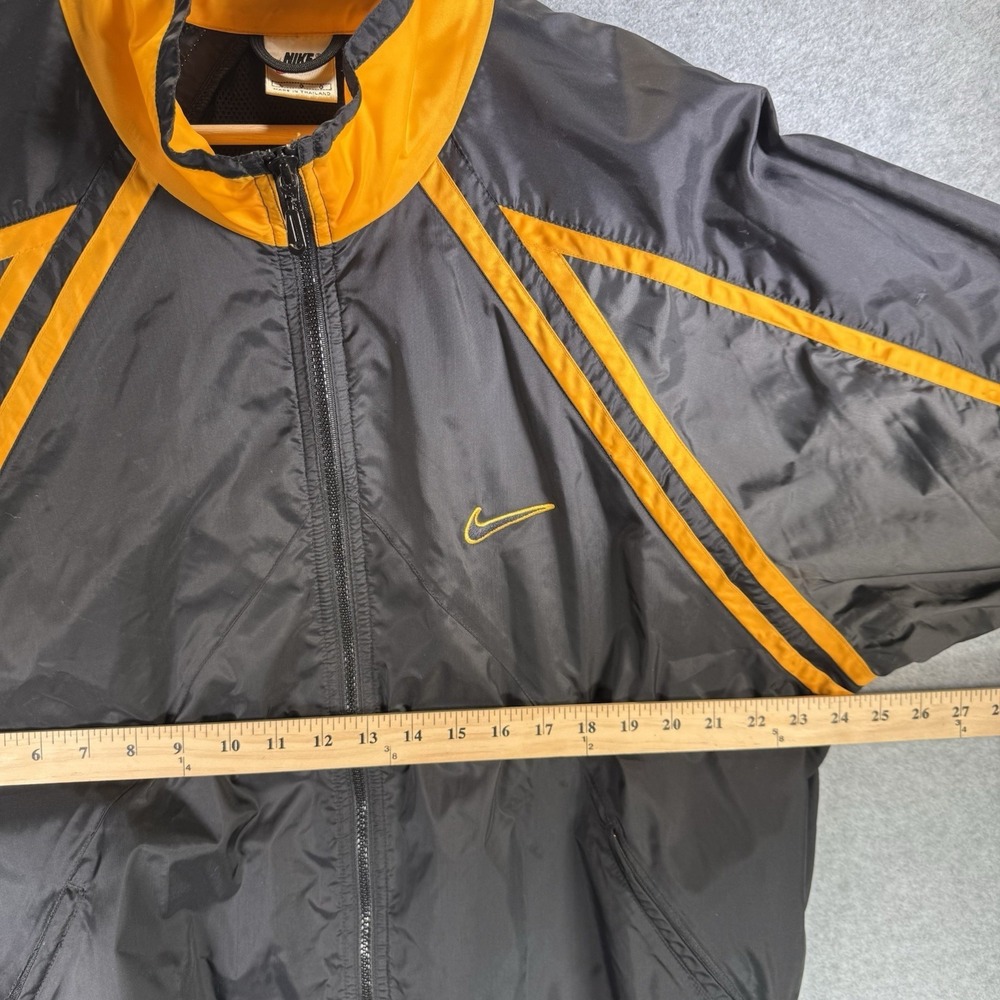 Nike Vintage Big Swoosh Full Zip Up Nylon Track Windbreaker Jacket Men's Large - Picture 8 of 12